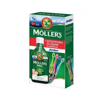 Mollers Baby+ Omega-3  250мл + зубная щетка в подарок  (Норвегия)