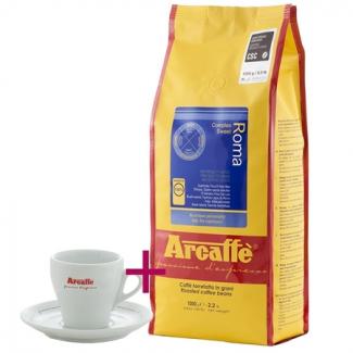 Купить кофе Arcaffe Roma 1000 г + чашка для капучино (Италия)