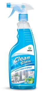 Очиститель стекол "Clean Glass" блеск стекол и зеркал (голубая лагуна) 600 мл 