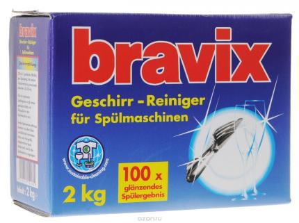 Bravix Порошок для ПММ, содержит активный кислород, картон 2000 г