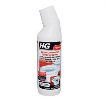 HG Сильнодействующий чистящий гель для туалета, 500 мл